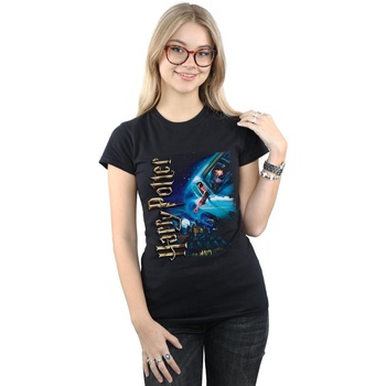 textil Mujer Camisetas manga larga Harry Potter Smiles At Hogwarts Negro