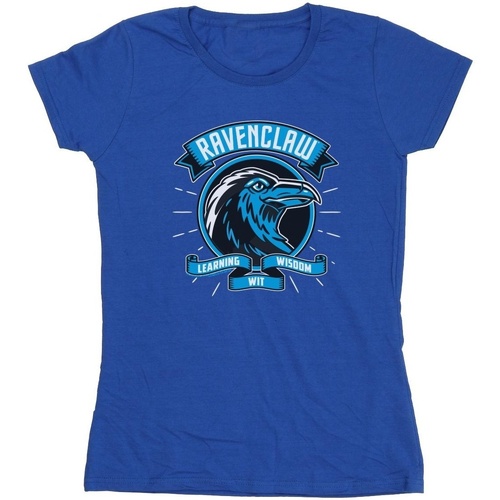 textil Mujer Camisetas manga larga Harry Potter Ravenclaw Toon Crest Azul
