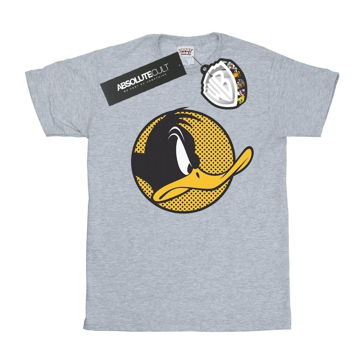 textil Niña Camisetas manga larga Dessins Animés Daffy Duck Dotted Profile Gris