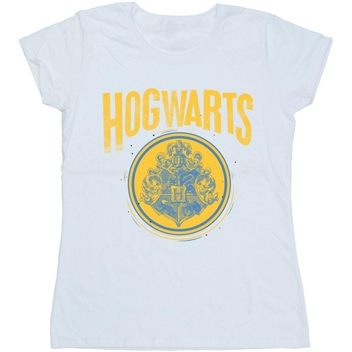 textil Mujer Camisetas manga larga Harry Potter Hogwarts Circle Crest Blanco