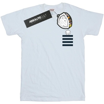 textil Niña Camisetas manga larga Dessins Animés Tweety Pie Striped Faux Pocket Blanco