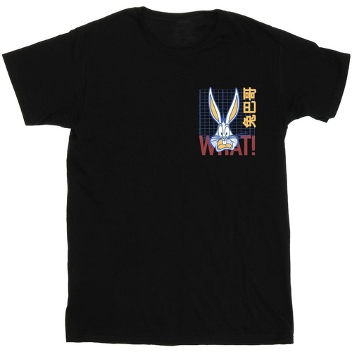 textil Niño Tops y Camisetas Dessins Animés Bugs Bunny What Negro