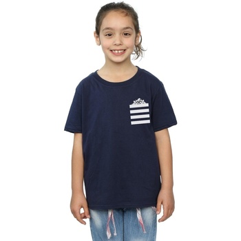textil Niña Camisetas manga larga Dessins Animés Taz Stripes Faux Pocket Azul