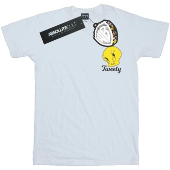 textil Niña Camisetas manga larga Dessins Animés Tweety Pie Head Blanco