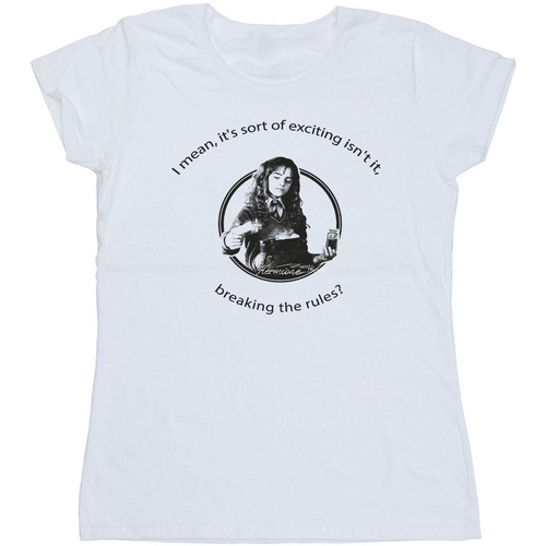 textil Mujer Camisetas manga larga Harry Potter Hermione Breaking The Rules Blanco