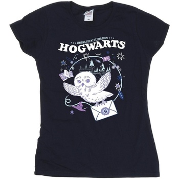 textil Mujer Camisetas manga larga Harry Potter Owl Letter From Hogwarts Azul