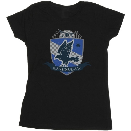 textil Mujer Camisetas manga larga Harry Potter Ravenclaw Chest Badge Negro