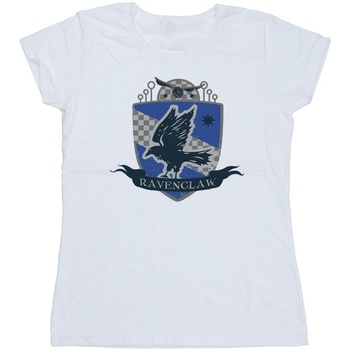 textil Mujer Camisetas manga larga Harry Potter Ravenclaw Chest Badge Blanco