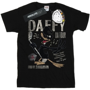 textil Niña Camisetas manga larga Dessins Animés Daffy Duck Concert Negro