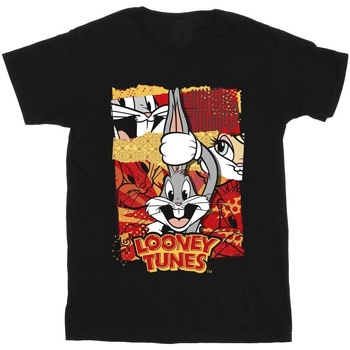 textil Niño Tops y Camisetas Dessins Animés Bugs Rabbit Comic New Year Negro