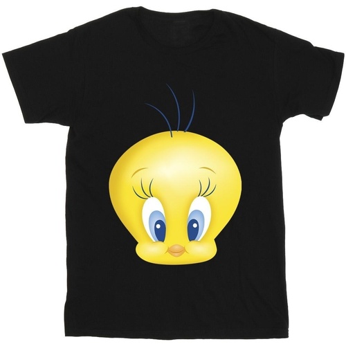 textil Niño Camisetas manga corta Dessins Animés Tweety Face Negro