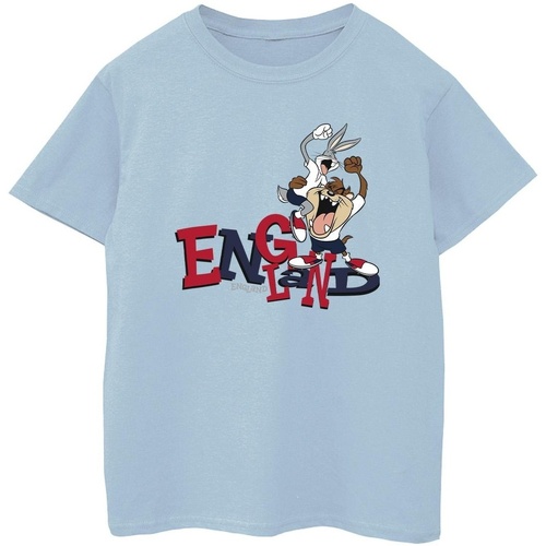 textil Niño Camisetas manga corta Dessins Animés Bugs & Taz England Azul