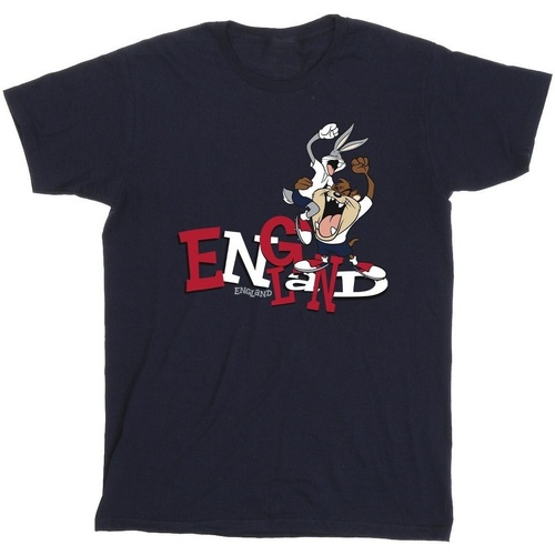 textil Niño Camisetas manga corta Dessins Animés Bugs & Taz England Azul