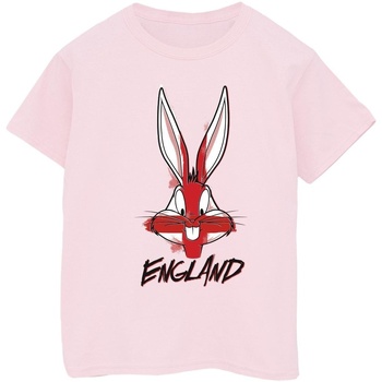 textil Niño Camisetas manga corta Dessins Animés Bugs England Face Rojo