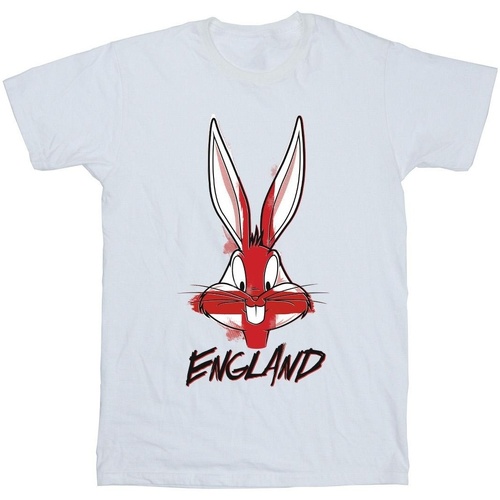 textil Niño Camisetas manga corta Dessins Animés Bugs England Face Blanco
