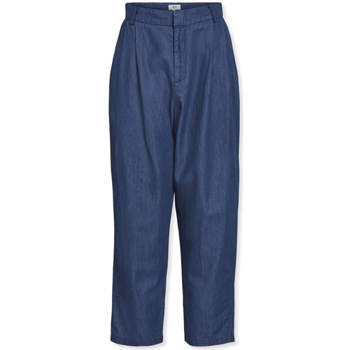 textil Mujer Pantalones Object Joanna Trousers - Medium Blue Denim Azul