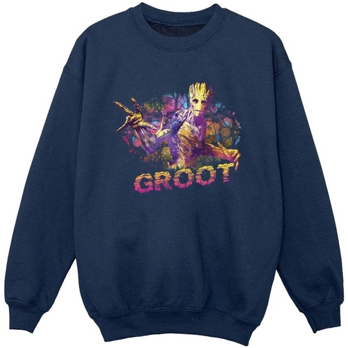 textil Niño Sudaderas Marvel Guardians Of The Galaxy Abstract Groot Azul