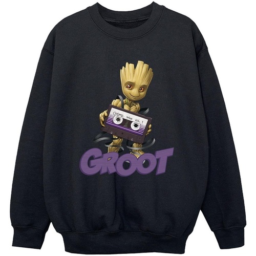 textil Niño Sudaderas Guardians Of The Galaxy Groot Casette Negro