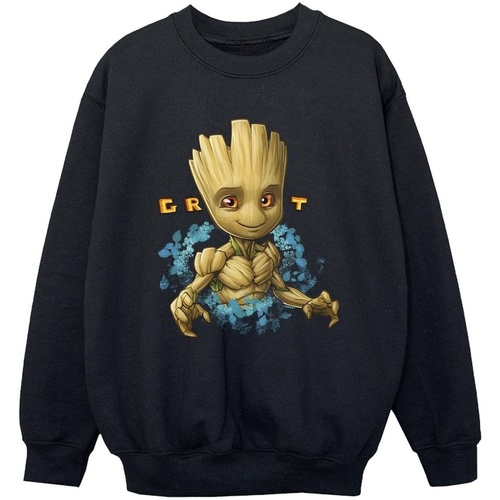textil Niño Sudaderas Guardians Of The Galaxy Groot Flowers Negro