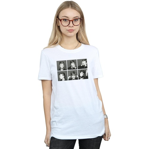 textil Mujer Camisetas manga larga David Bowie Photo Collage Blanco
