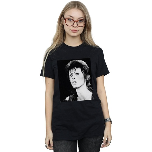textil Mujer Camisetas manga larga David Bowie Ziggy Looking Negro