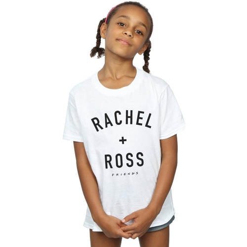 textil Niña Camisetas manga larga Friends Rachel And Ross Text Blanco