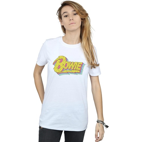textil Mujer Camisetas manga larga David Bowie  Blanco