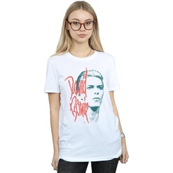 textil Mujer Camisetas manga larga David Bowie Mono Stare Blanco