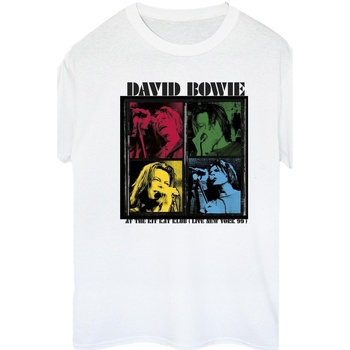 textil Mujer Camisetas manga larga David Bowie  Blanco