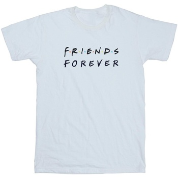 textil Niña Camisetas manga larga Friends Forever Logo Blanco