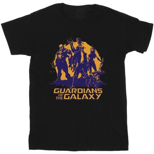 textil Niño Camisetas manga corta Guardians Of The Galaxy Sunset Guardians Negro