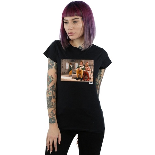 textil Mujer Camisetas manga larga Elf Family Negro