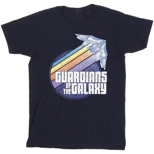 textil Niño Camisetas manga corta Guardians Of The Galaxy Badge Rocket Azul