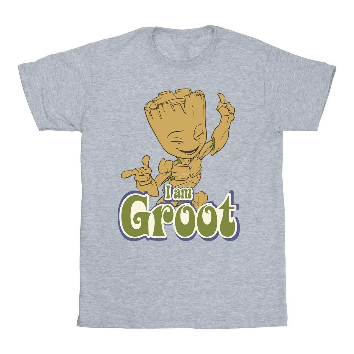 textil Niño Camisetas manga corta Guardians Of The Galaxy Groot Dancing Gris
