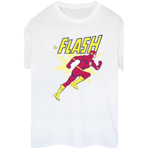 textil Mujer Camisetas manga larga Dc Comics The Flash Running Blanco