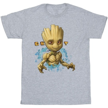 textil Niño Camisetas manga corta Guardians Of The Galaxy Groot Flowers Gris