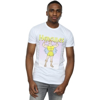 textil Hombre Camisetas manga larga Disney Hercules Muscles Blanco