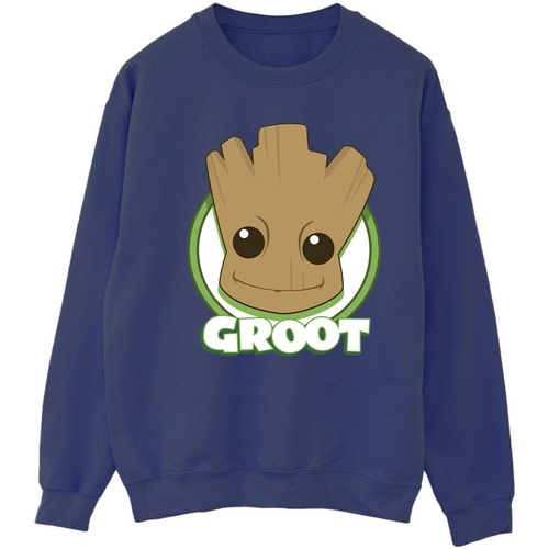 textil Mujer Sudaderas Guardians Of The Galaxy Groot Badge Azul