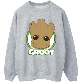 textil Mujer Sudaderas Guardians Of The Galaxy Groot Badge Gris