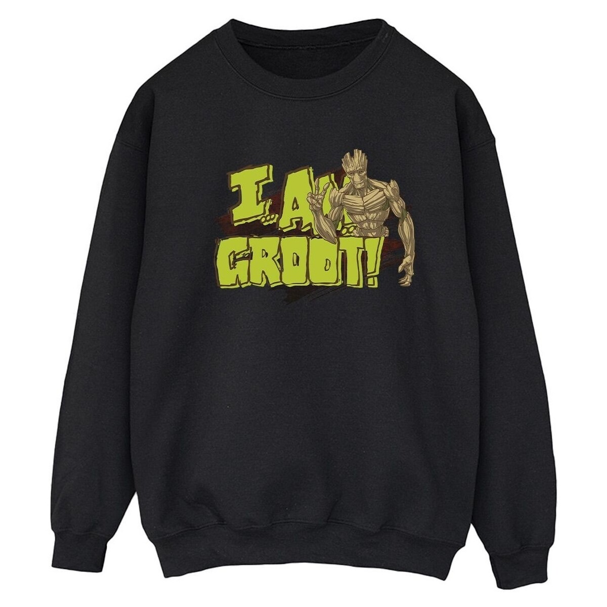 textil Mujer Sudaderas Guardians Of The Galaxy I Am Groot Negro