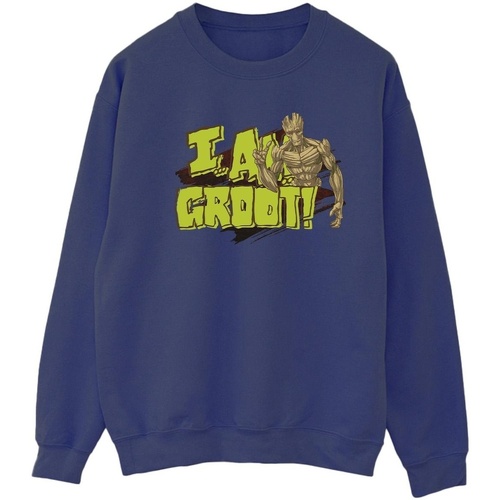 textil Mujer Sudaderas Guardians Of The Galaxy I Am Groot Azul