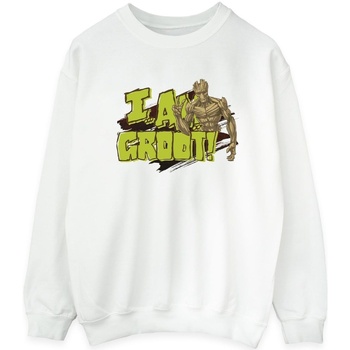 textil Mujer Sudaderas Guardians Of The Galaxy I Am Groot Blanco