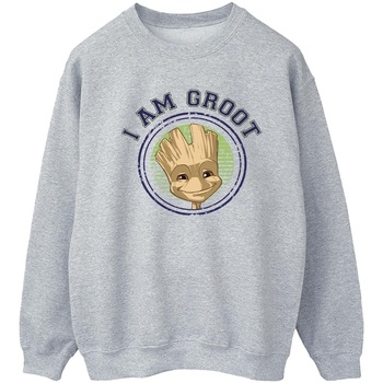 textil Mujer Sudaderas Guardians Of The Galaxy Groot Varsity Gris