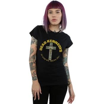 textil Mujer Camisetas manga larga Dead Kennedys In God We Trust Negro