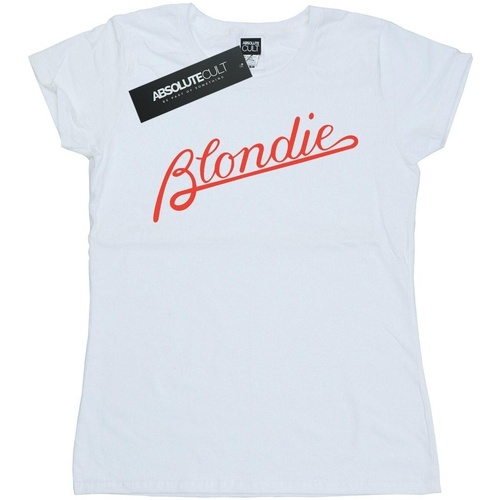 textil Mujer Camisetas manga larga Blondie Lines Logo Blanco