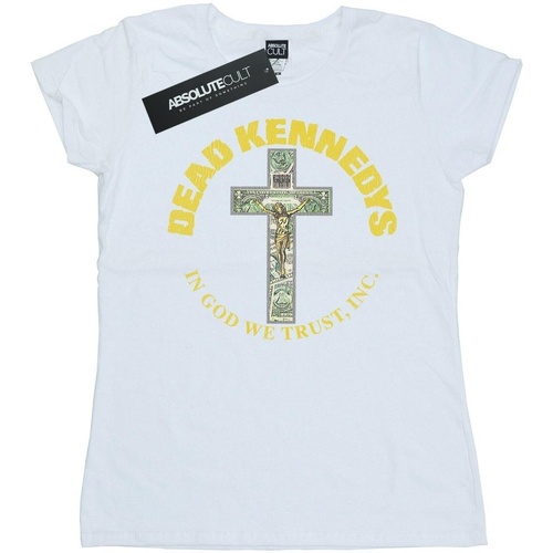 textil Mujer Camisetas manga larga Dead Kennedys In God We Trust Blanco