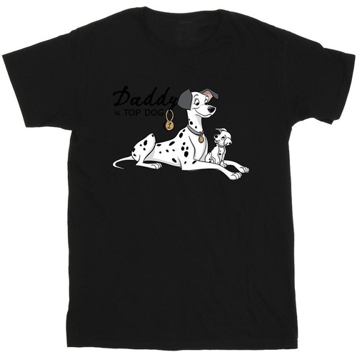textil Niño Camisetas manga corta Disney 101 Dalmatians Top Dog Negro