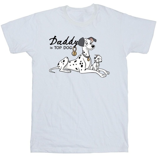 textil Niño Camisetas manga corta Disney 101 Dalmatians Top Dog Blanco