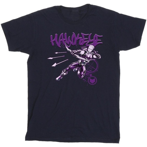 textil Niño Camisetas manga corta Marvel Hawkeye Shoots Azul
