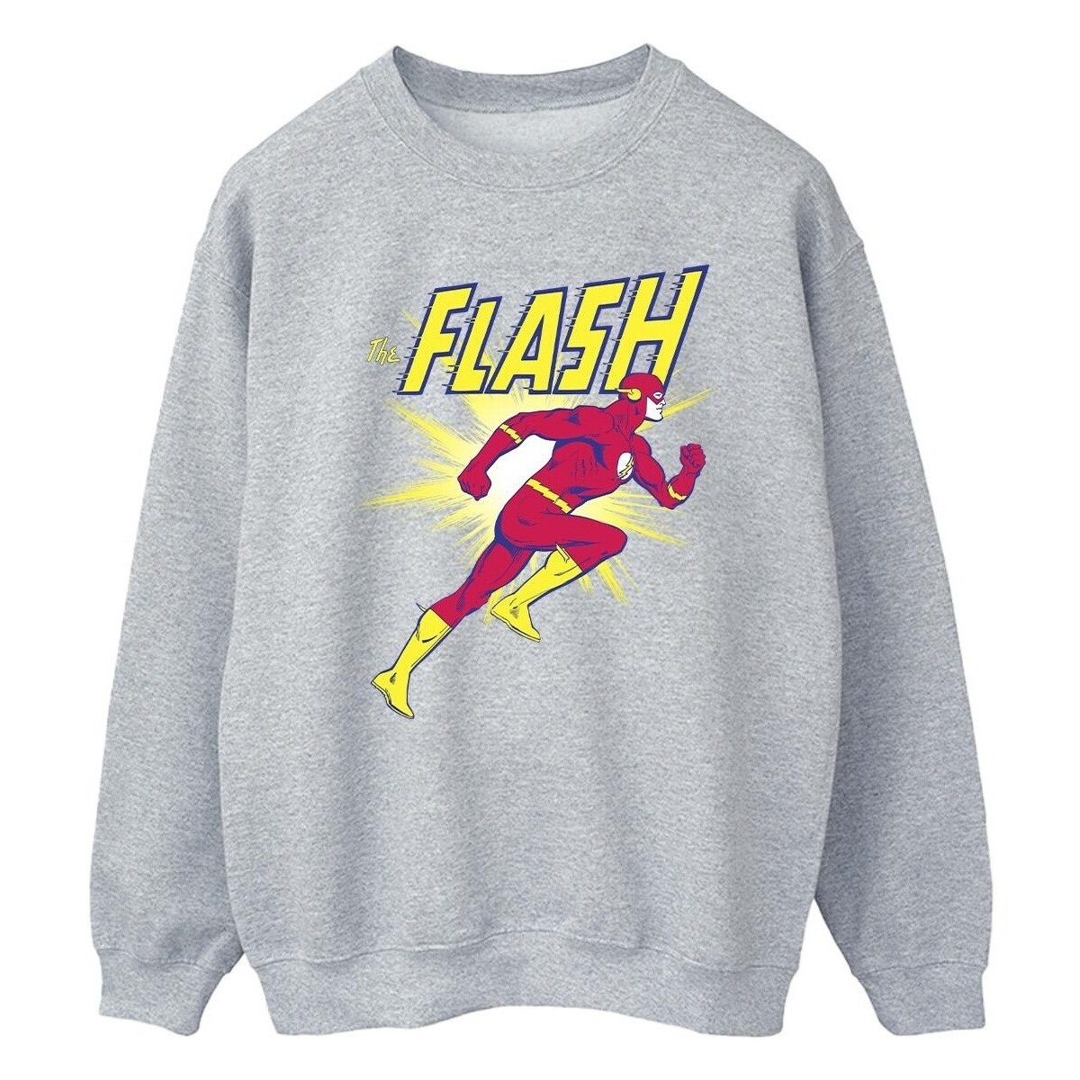 textil Hombre Sudaderas Dc Comics The Flash Running Gris